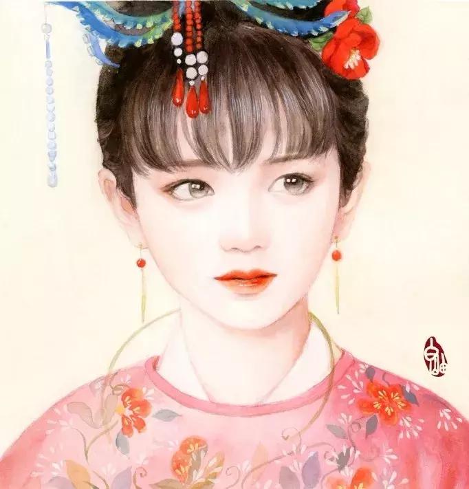 手绘古风少女，唯美灵动，唤起少女们心中的三生三世