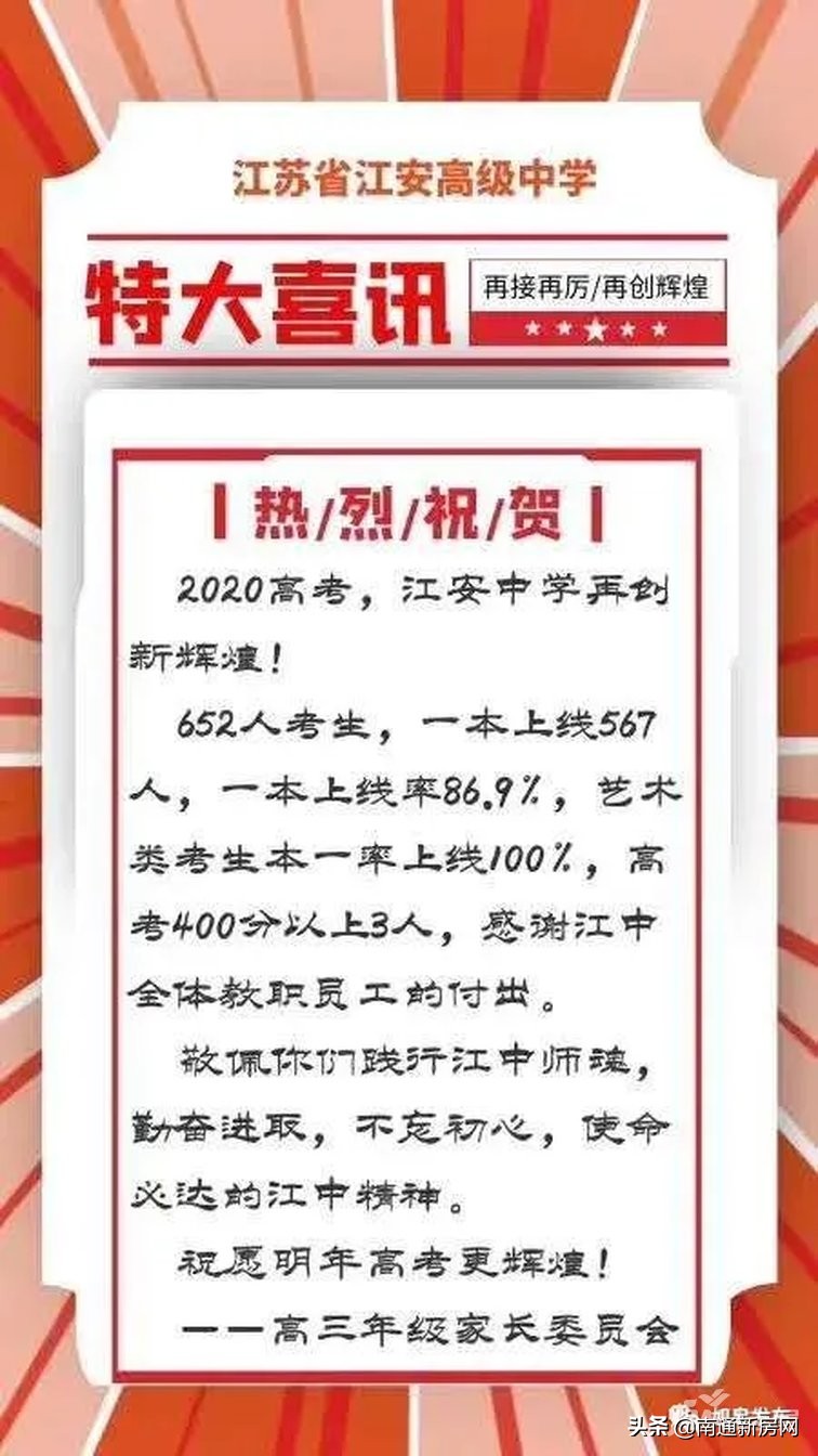 南通如皋市高中排名前十,如皋最好的五个高中