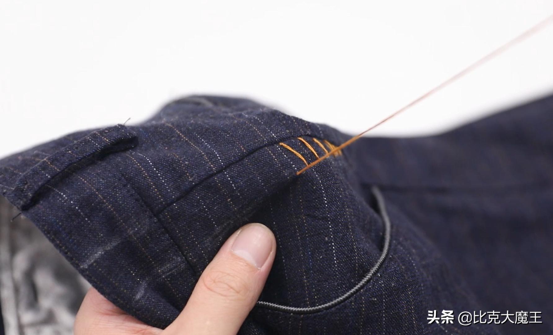 裤子裤腰大了不要扔！不用剪不用拆，教你轻松收裤腰，方法太棒了