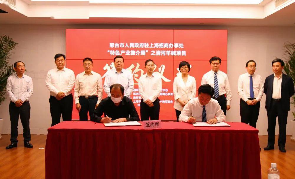 清河羊绒上海签约 (清河羊绒产业园)