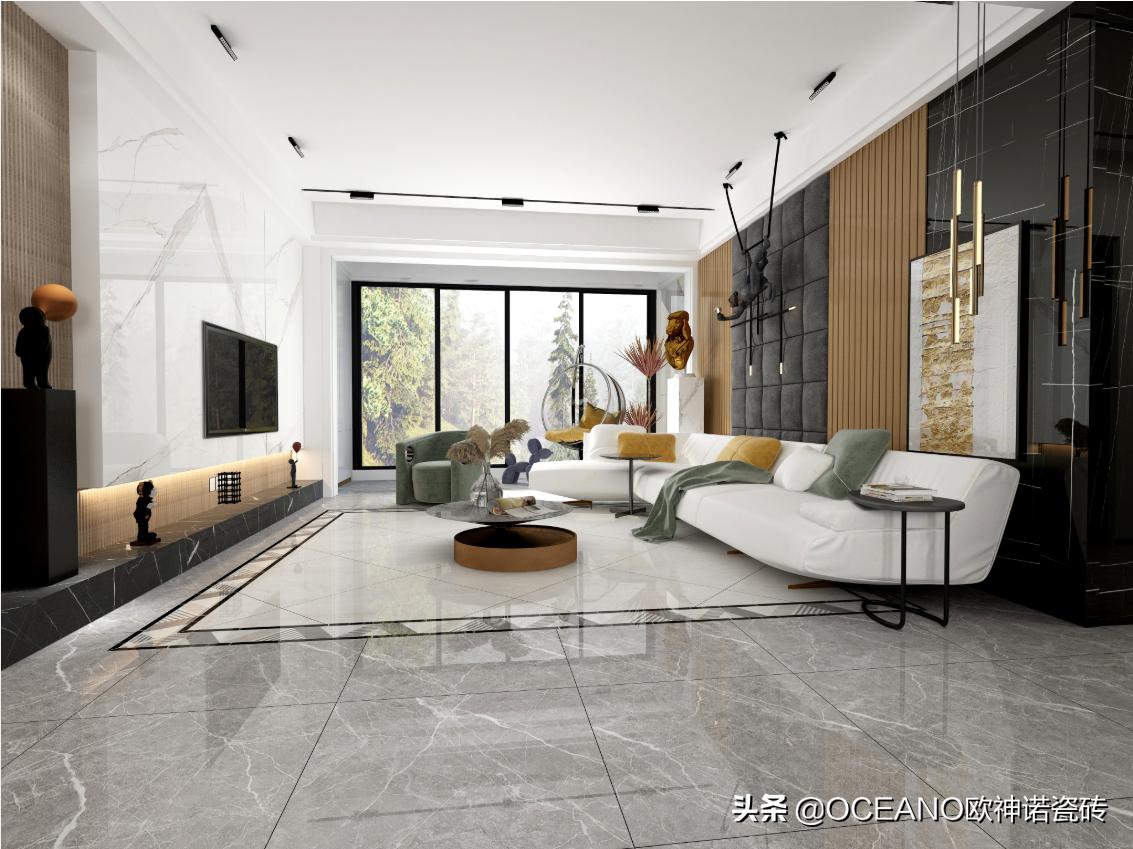 今年流行沙发高级灰客厅效果图,极简大气高级灰客厅