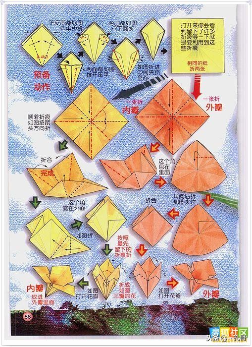 折纸大全方便又漂亮又实用,精致实用的折纸大全步骤