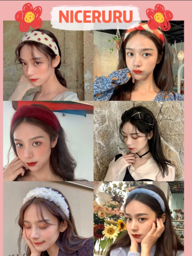 仙女束发带正确戴法,好看的可爱束发带