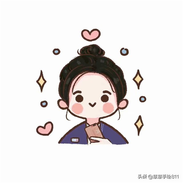 卡通头像女生简单可爱图文,卡通手绘可爱头像女生