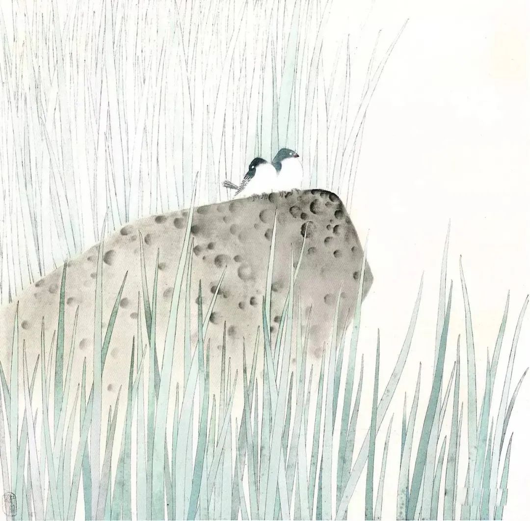 杜曼华美人蕉工笔画,淡雅空灵杜曼华工笔花鸟作品40幅