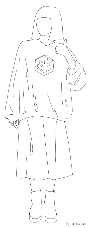 如何把女朋友放入SU当模板?嘿嘿嘿