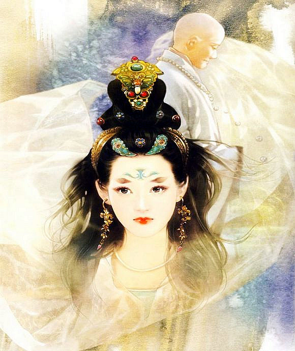 汉装潋滟---德珍彩绘古典美女画