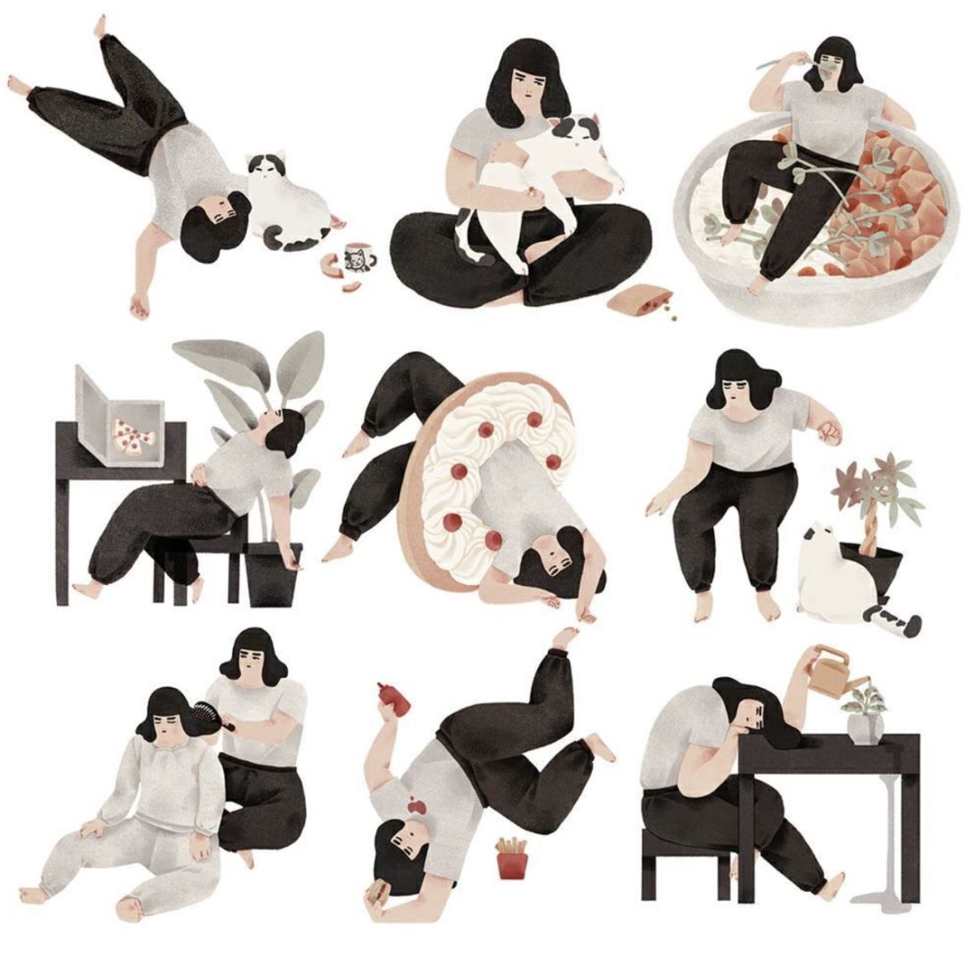 精妙的细节和色彩插画,插画作品想象力是最吸引人的色彩