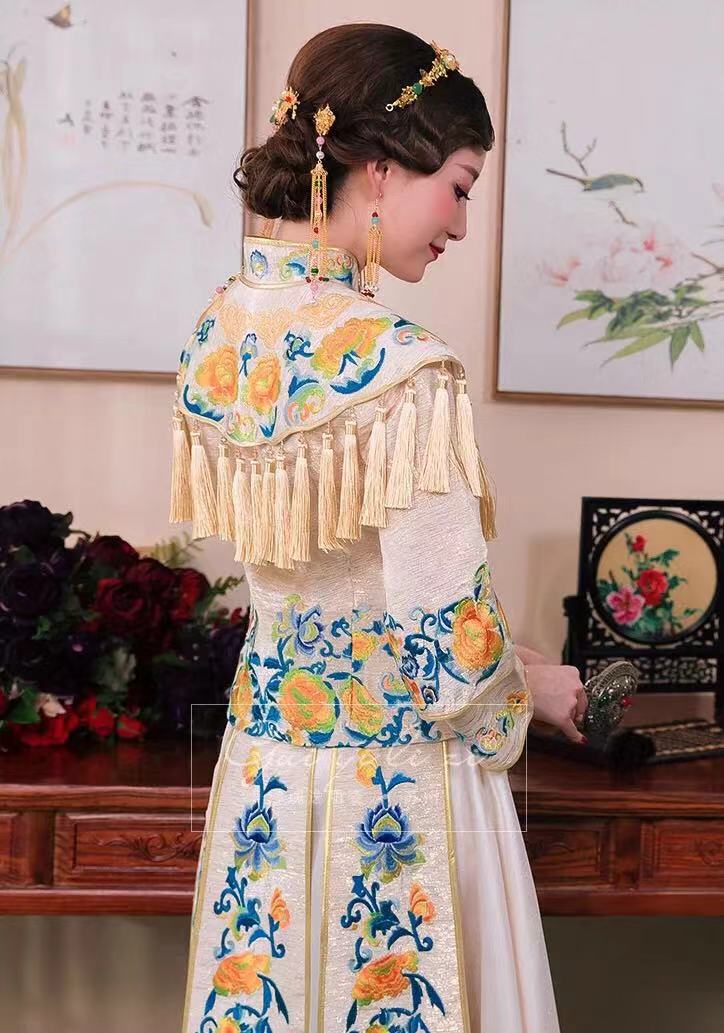 最适合穿中式嫁衣,新款秀禾服新娘礼服中式嫁衣