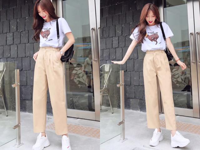 小个子九分哈伦裤今年最流行的,粗腿显瘦裤子哈伦裤