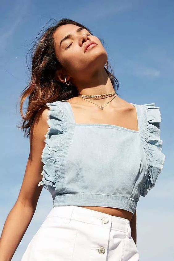 小白裤如此穿搭尽显高级感,夏季薄款纯白色八分小白裤女士