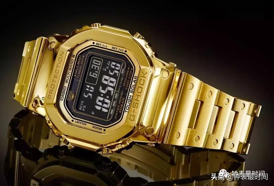 卡西欧手表g-shock黑武士黑金搭配,卡西欧高级感g-shock手表