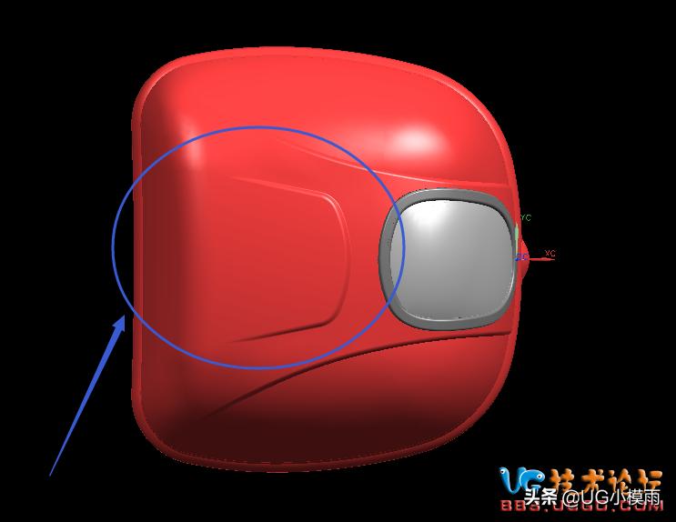 摩托车后备箱逆向渐消面处理技巧