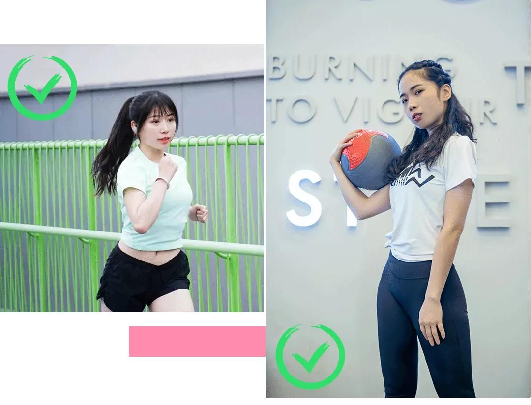 专业运动穿搭跑步女,跑步时适合的穿搭女