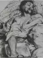 门采尔自画素描高清大图,素描大师门采尔著名作品