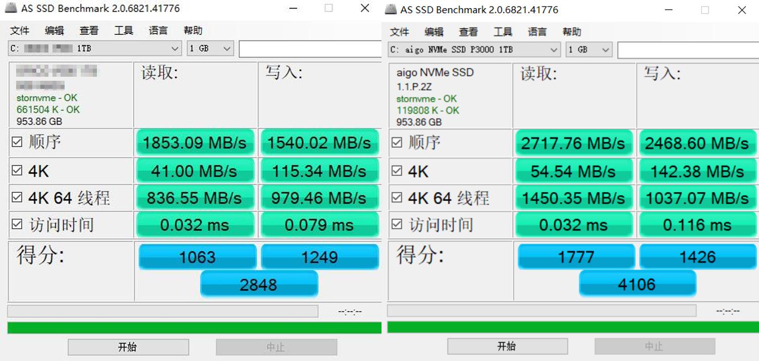 aigo固态硬盘p3000上手体验,aigop3000nvme固态硬盘使用评测