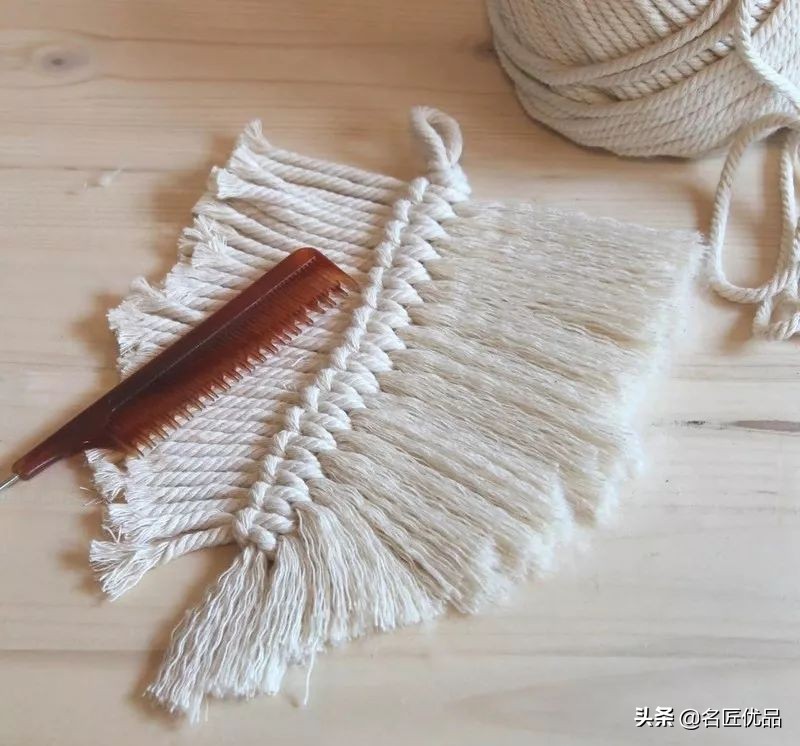 自己在家做家用装饰,diy手工挂毯教程