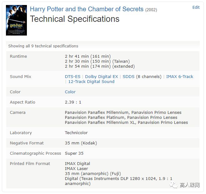 高人碟报：中录华纳正版BD《哈利波特与密室》