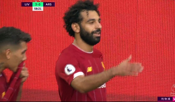 萨拉赫6分钟上演帽子戏法视频,萨拉赫超燃进球