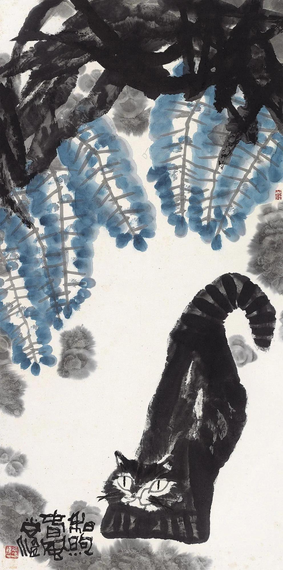 一团墨渍，几组干笔，尚涛的大写意非同凡响