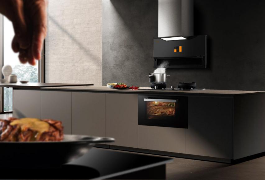 半开放式厨房用什么油烟机好,怎么设计好打理的厨房排油烟机