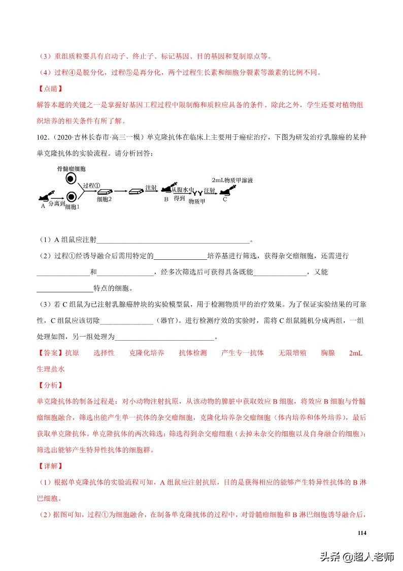 2024生物高考10大热点主题,生物江苏新高考复习资料2025