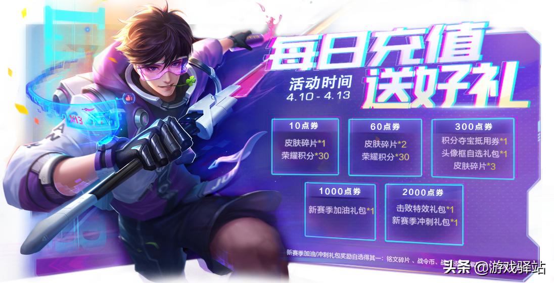 王者荣耀新赛季福利皮肤哪些能玩,王者荣耀新赛季五排皮肤改动