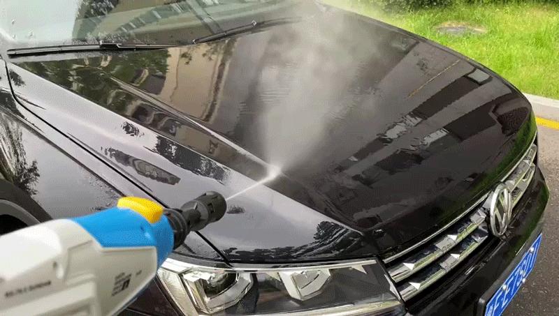 超高压水枪洗车,高压洗车水枪清水能洗干净车吗