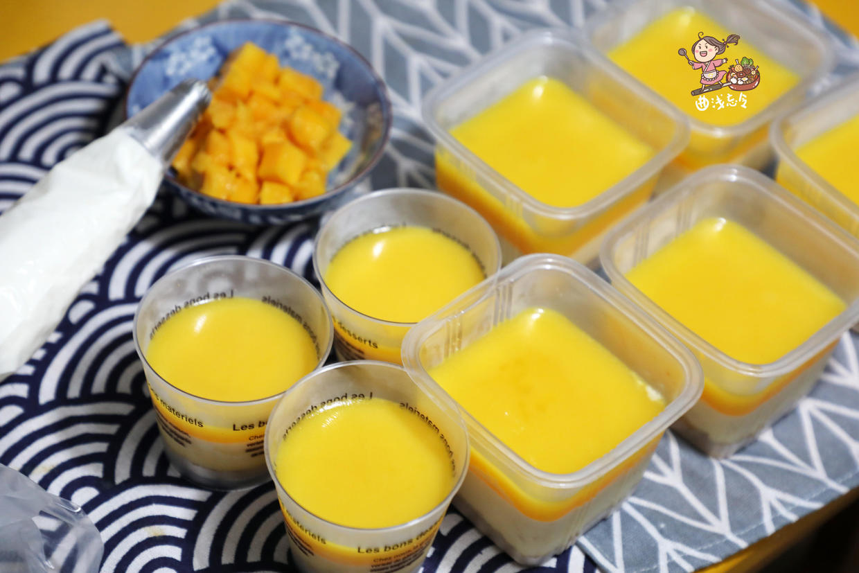 慕斯芒果蛋糕的制作原料和做法,自制芒果慕斯蛋糕盒