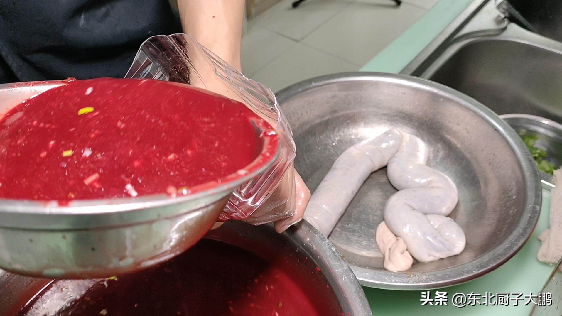 农村大锅杀猪烩菜,东北杀猪烩菜