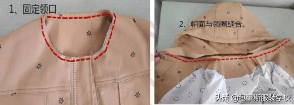 儿童插肩英伦式风衣裁剪图,落肩袖风衣外套的裁剪方法