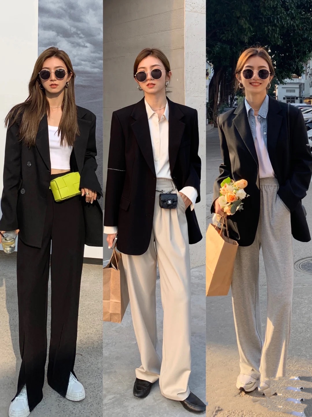 西装穿搭法秋冬,西装穿搭初春白西装