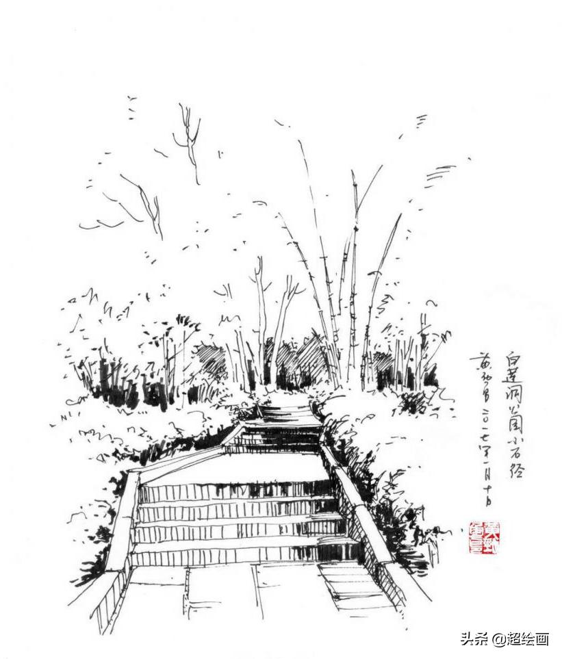 十大顶级钢笔画速写,钢笔速写100幅图片