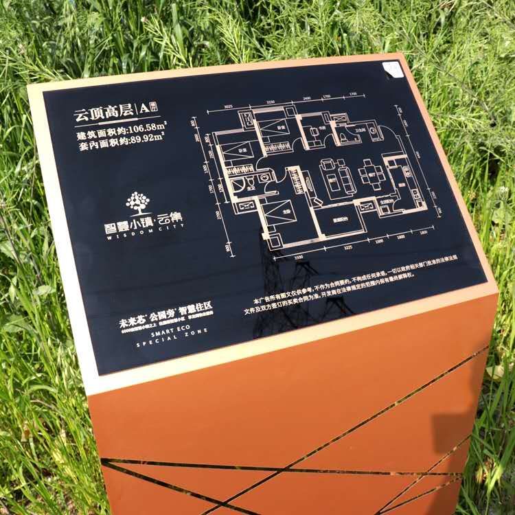 售楼处放户型图展架,售楼处包装效果