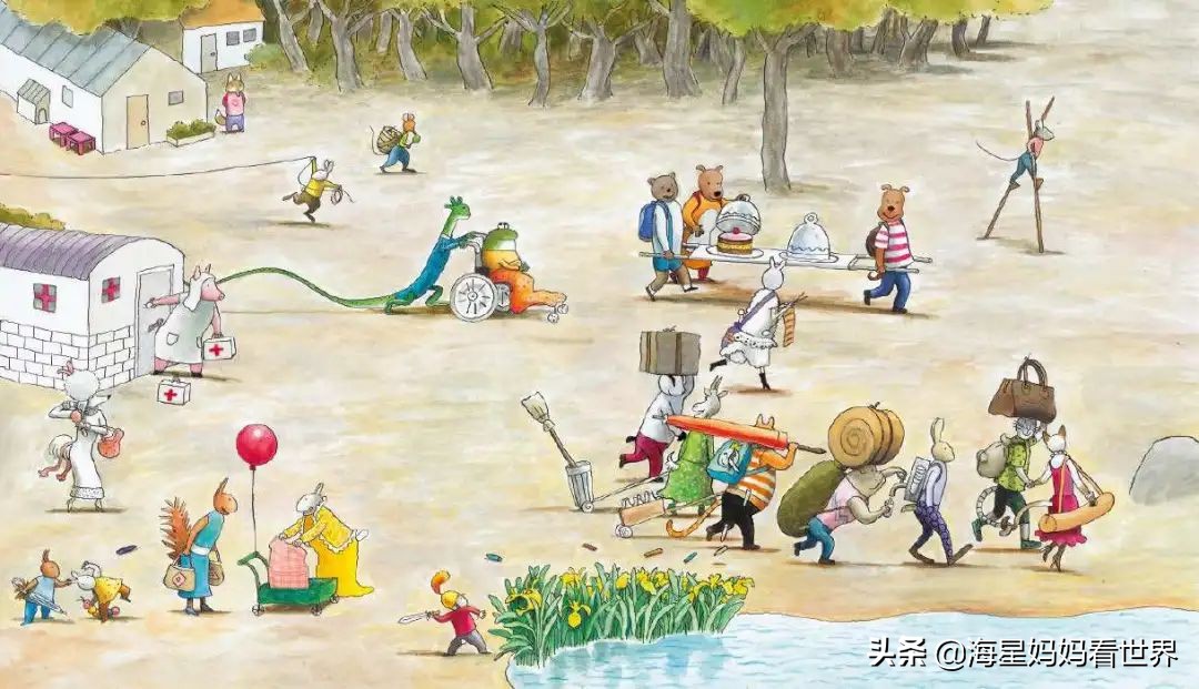 儿童观看艺术作品,故宫放大镜欣赏名画