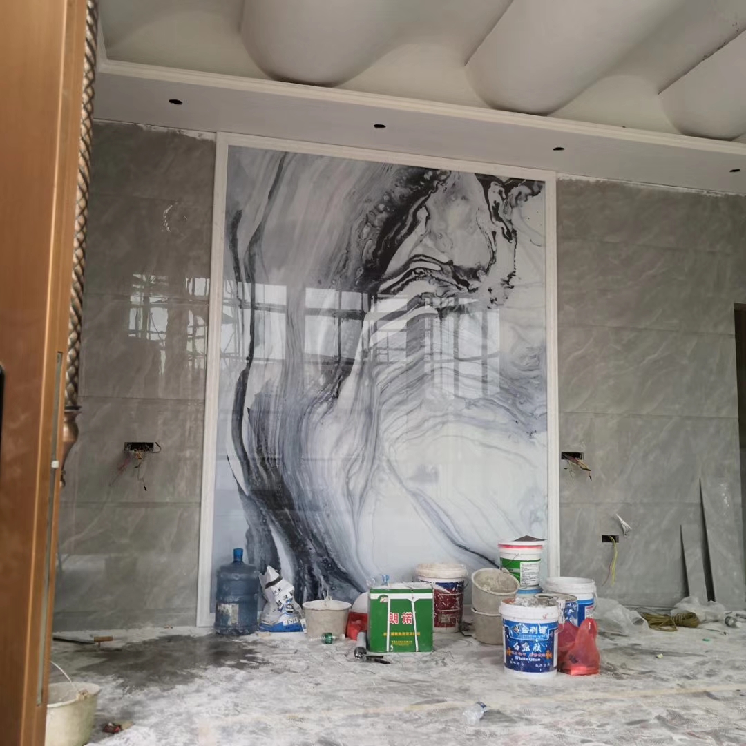 石材背景墙瓷砖颜色搭配效果图,极简大理石瓷砖背景墙效果图