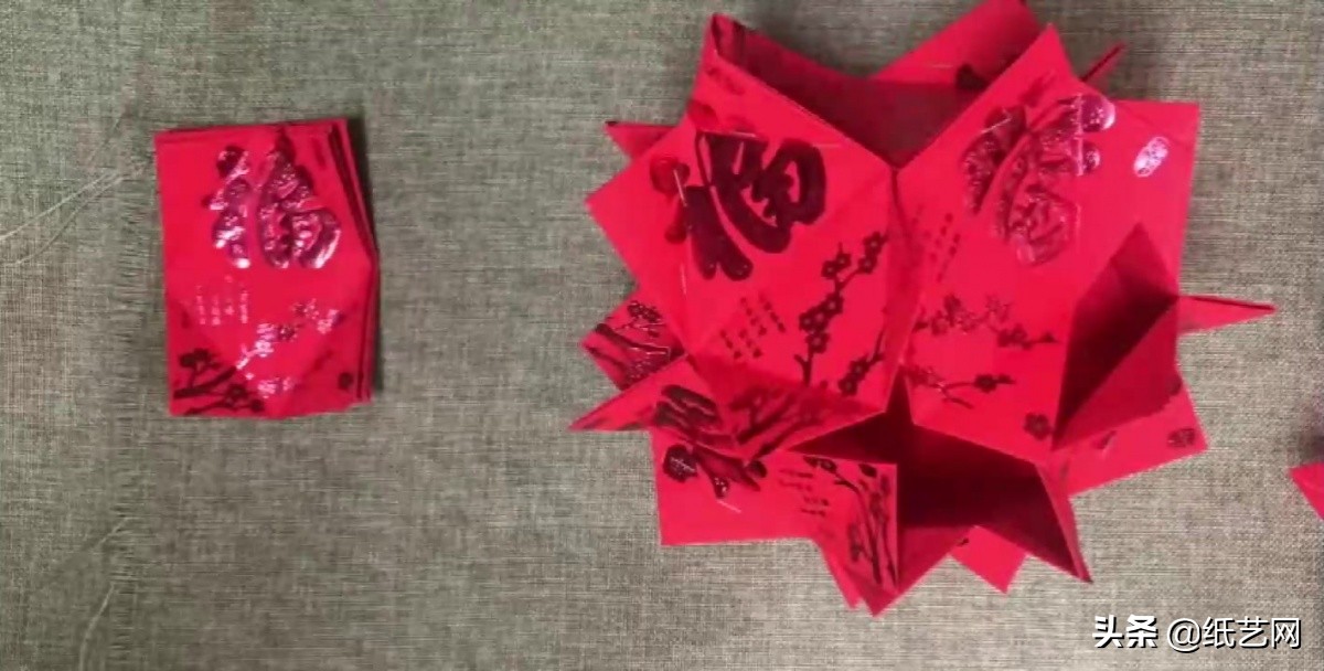 用红包制作春节灯笼简单又好看,怎么用红包做一个新年灯笼
