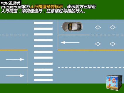 交通标志标线视频大全,交通动图