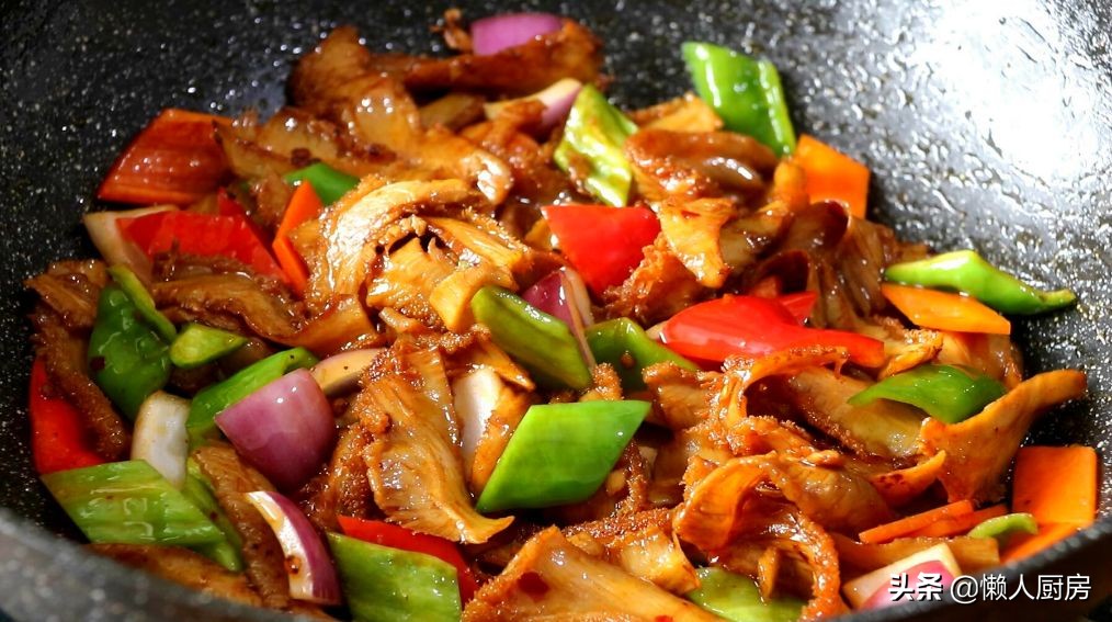 青红辣椒炒牛肚,花了23块钱买的菜