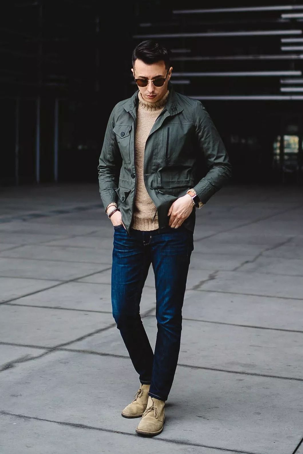 马球靴和沙漠靴搭配,马球靴男士搭配