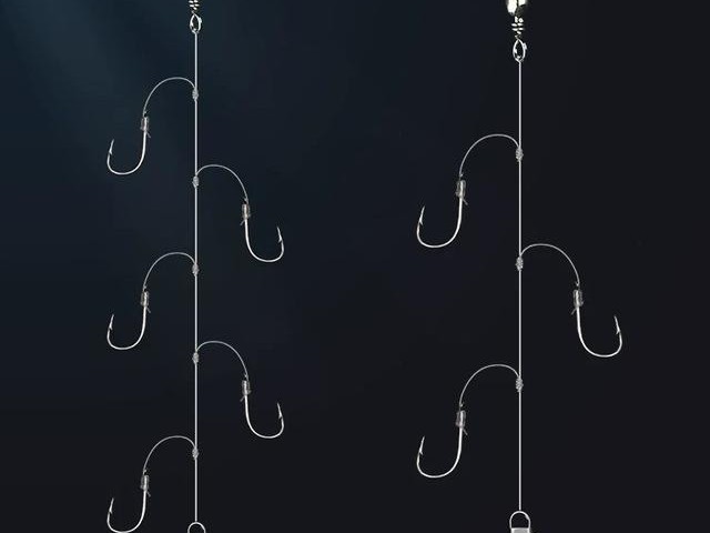 抛竿配合串钩的正确打开方式,抛竿串钩钓白条正确使用方法