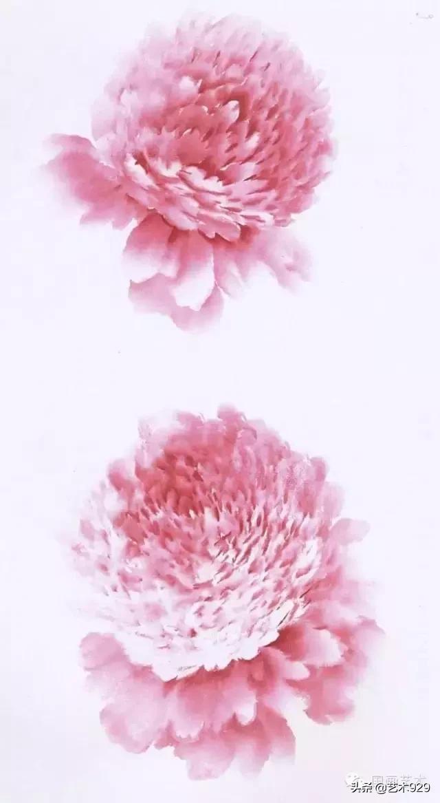 写意牡丹花篮画集锦,画写意牡丹叶子诀窍