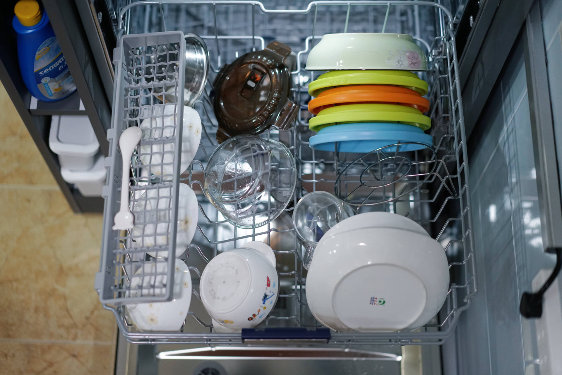 美的洗碗机p40-pro使用方法,美的p40洗碗机添加洗碗盐视频