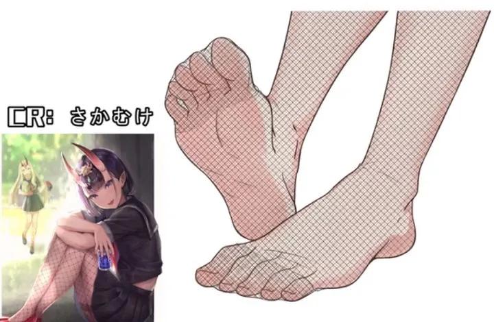 不同袜子的画法,不同的袜子画法