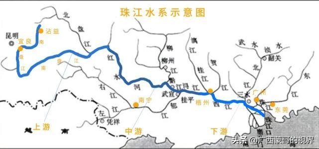 广西保护西江,西江广东与广西的分界