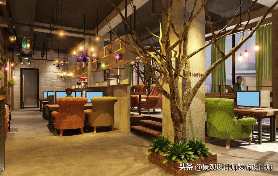 网咖设计效果图,网咖设计图哪找