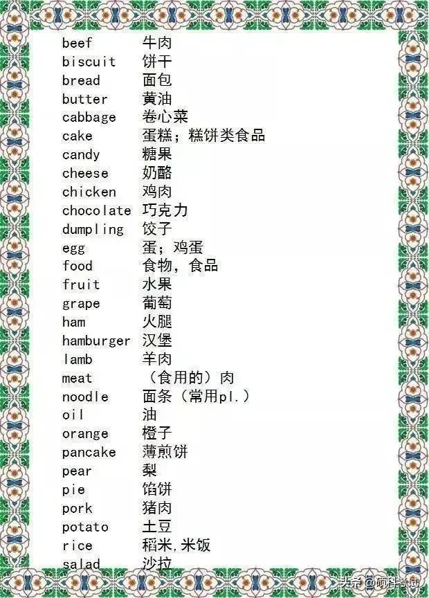 九年义务教育的英语,中考英语单词速记1800词