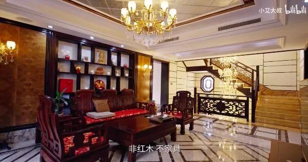 杭州红木家具别墅,杭州中式豪宅红木