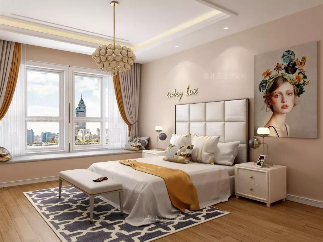 高级感满满的现代简欧风,有质感的装修风格主卧