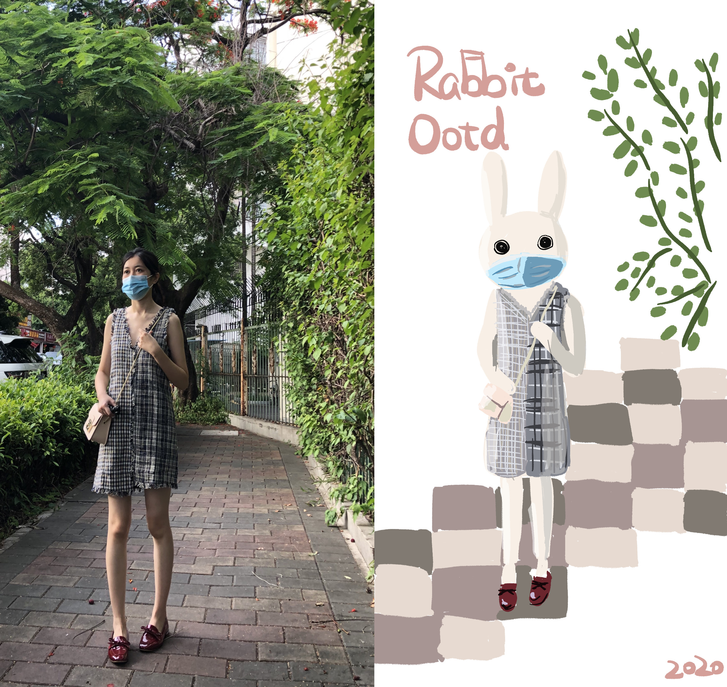 怎么画插图和小兔子,画小兔子的插画